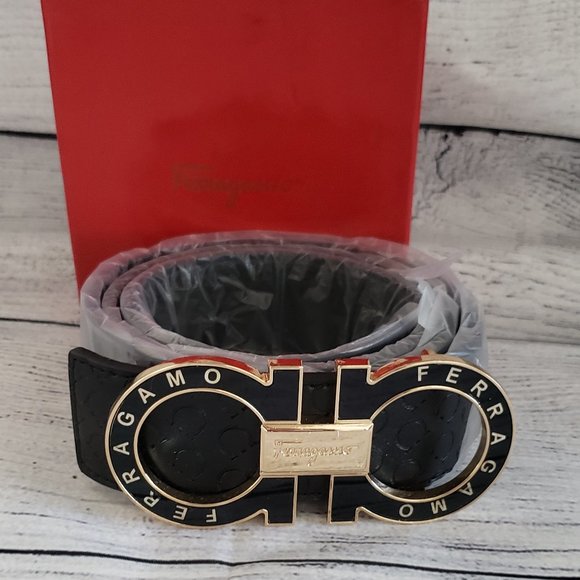 Salvatore Ferragamo Other - New in Box Salvatore Ferragamo Reversable/Adjustable Leather Gancini Belt